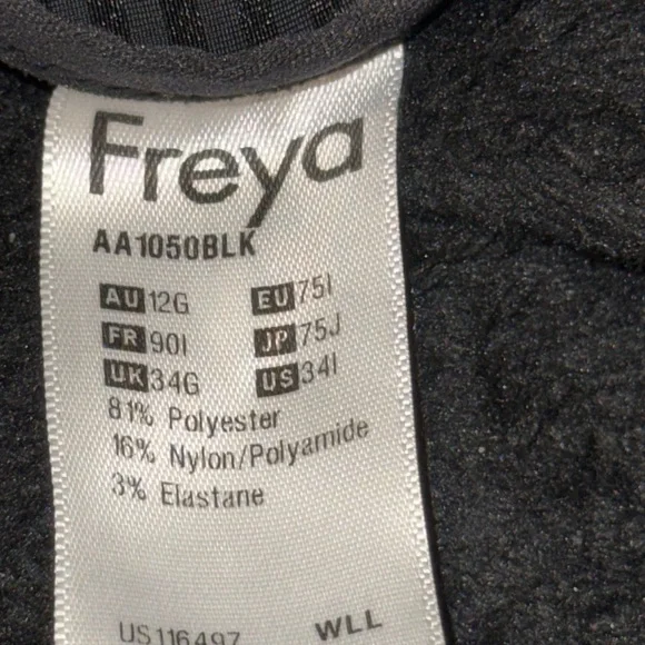 Freya Gray Striped Underwire Bra - Picture 7 of 11